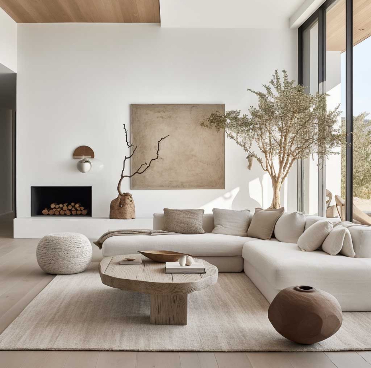 Bright, carefully maintained luxury living room